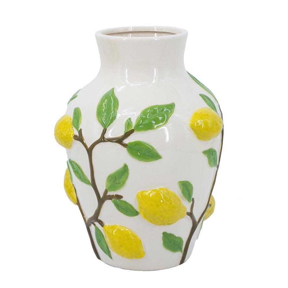 A&B Home Group Inc. - Wholesale Vase - 9x9x12.5" Lemon Vase 2EA/CTN1