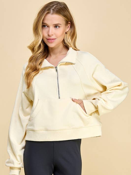 CT8498-Collared Quarter Zip Sweatshirt for wholesale by TCEC