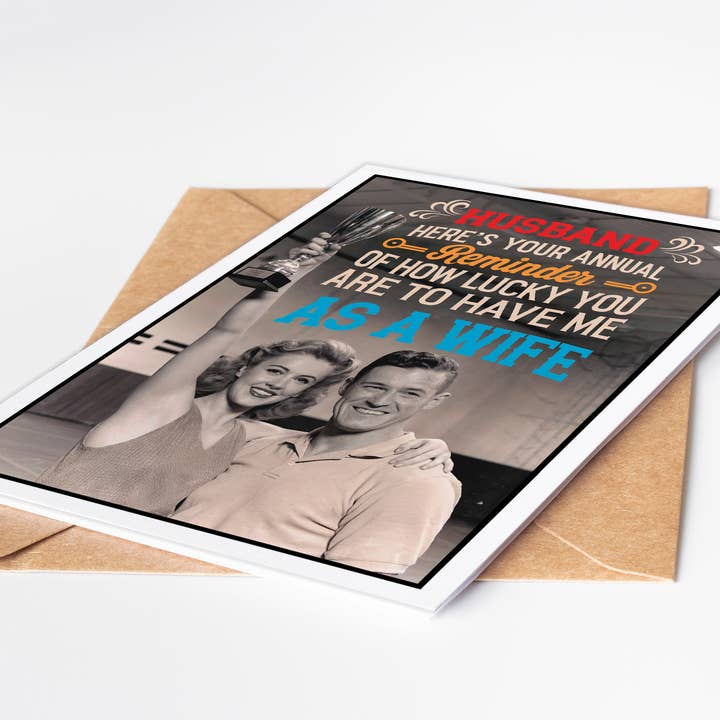 Katie Doodle | Boutique Greeting Cards & Birthday Gifts - Wholesale Valentine's Day Card - Handmade Vintage Cute Funny Valentine Cards for Him, Husband5