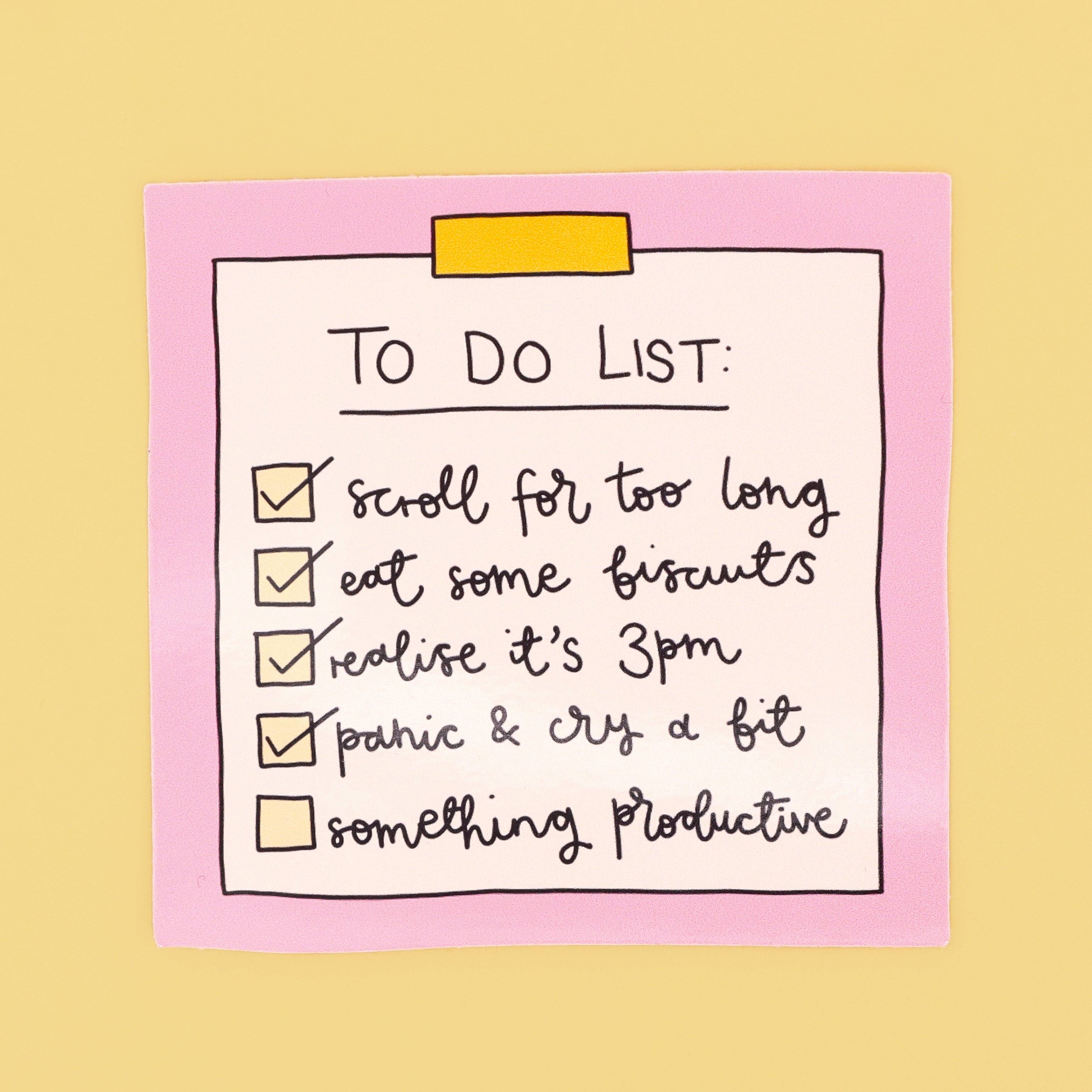 Oh, Laura – wholesale Sticker – Vinyl sticker - to do list1