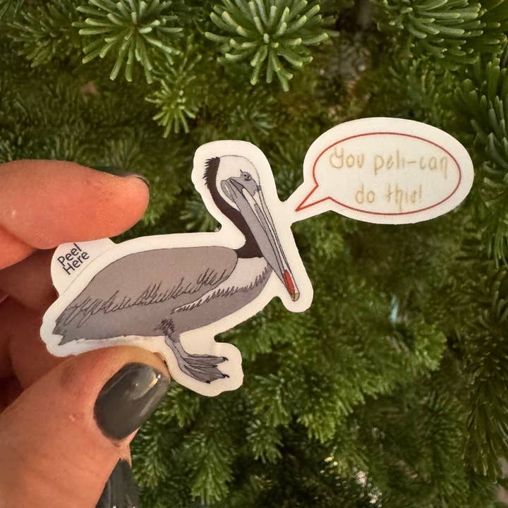 Peli-Can Do This | Vinyl Sticker | Colored Drawing | 3in for wholesale by Artwork by Sophia