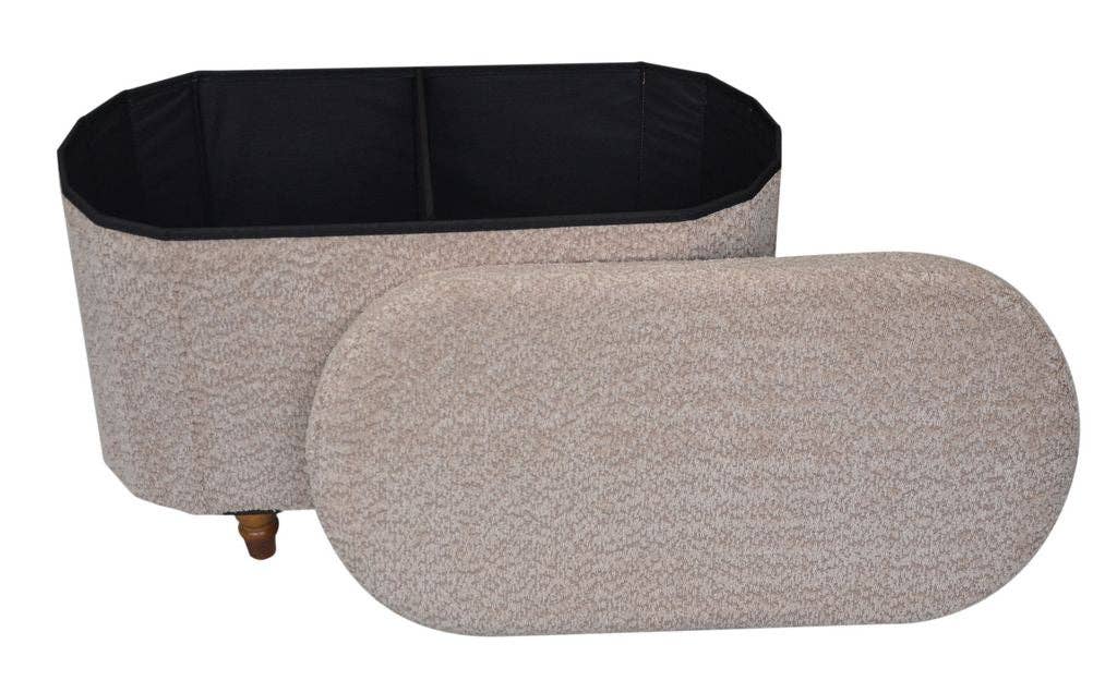 Aria Home – wholesale Ottoman – Esme Ottoman With Boucle Storage Bench9