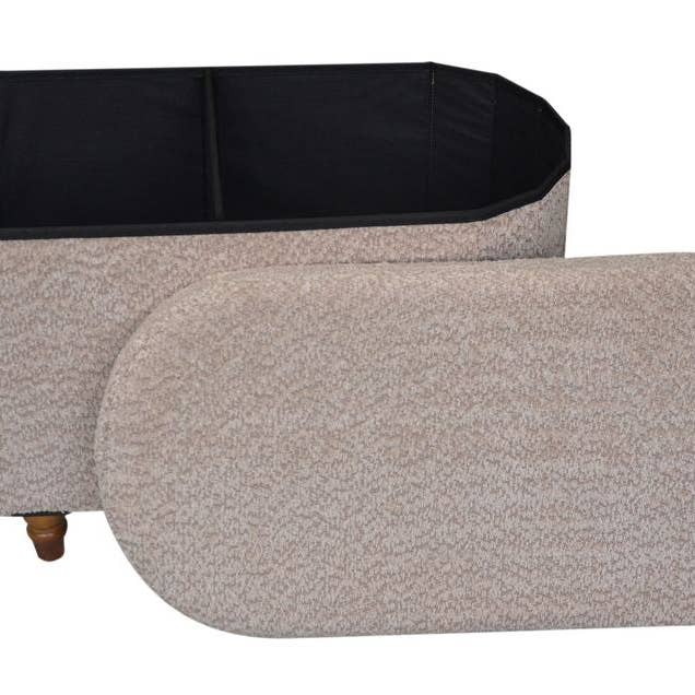 Aria Home – wholesale Ottoman – Esme Ottoman With Boucle Storage Bench9