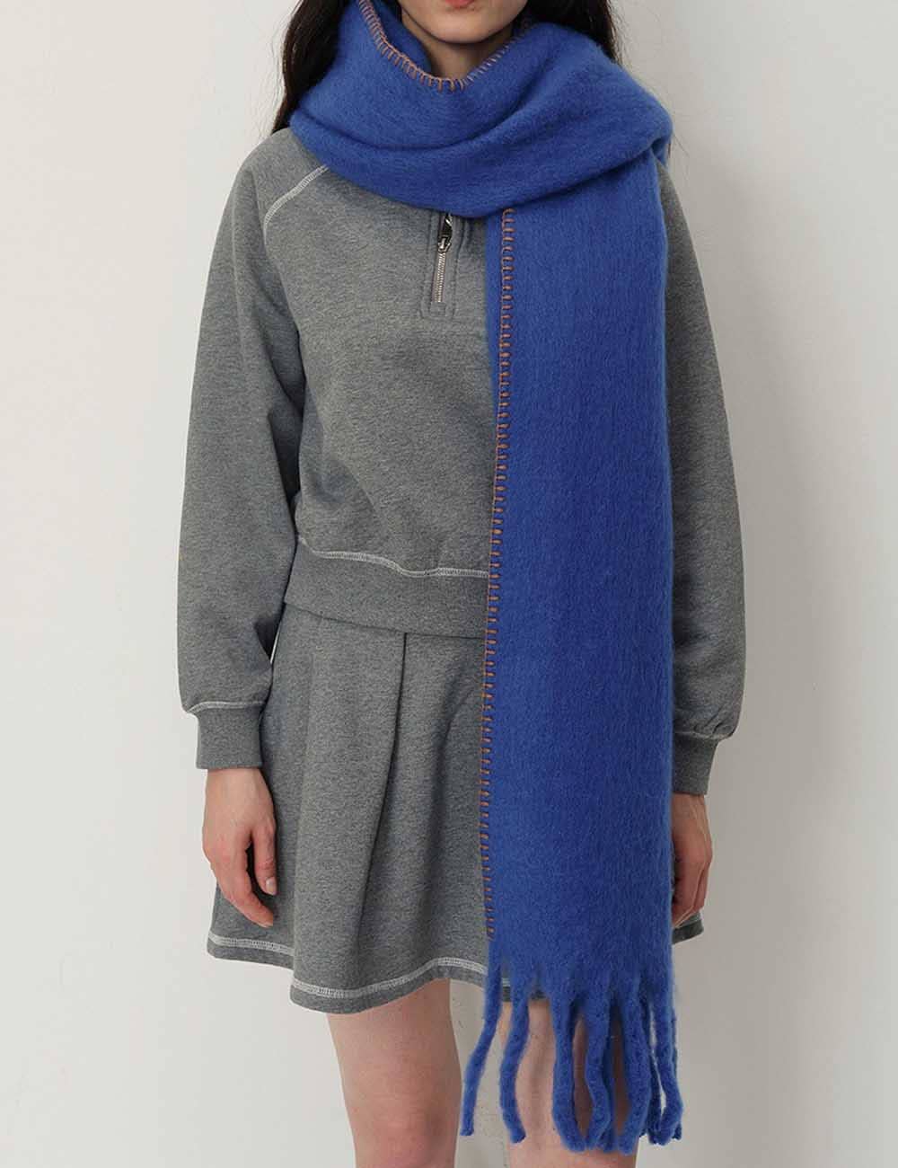 Dipped Shop - Venta al por mayor Bufanda - Mujer - Bufanda de invierno gruesa de cachemira con flecos y forro cálido DP25F6073