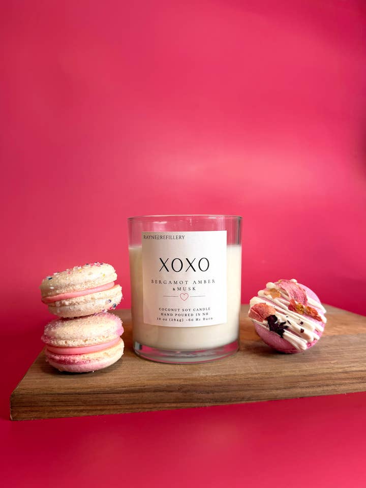 XOXO - Coconut Soy Wax Candle - Valentine's Collection for wholesale by Rayne Refillery