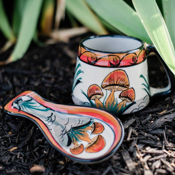 Lucia's Imports - Vendita all'ingrosso Poggiamestolo - Porta Cucchiai a Forma di Fungo3