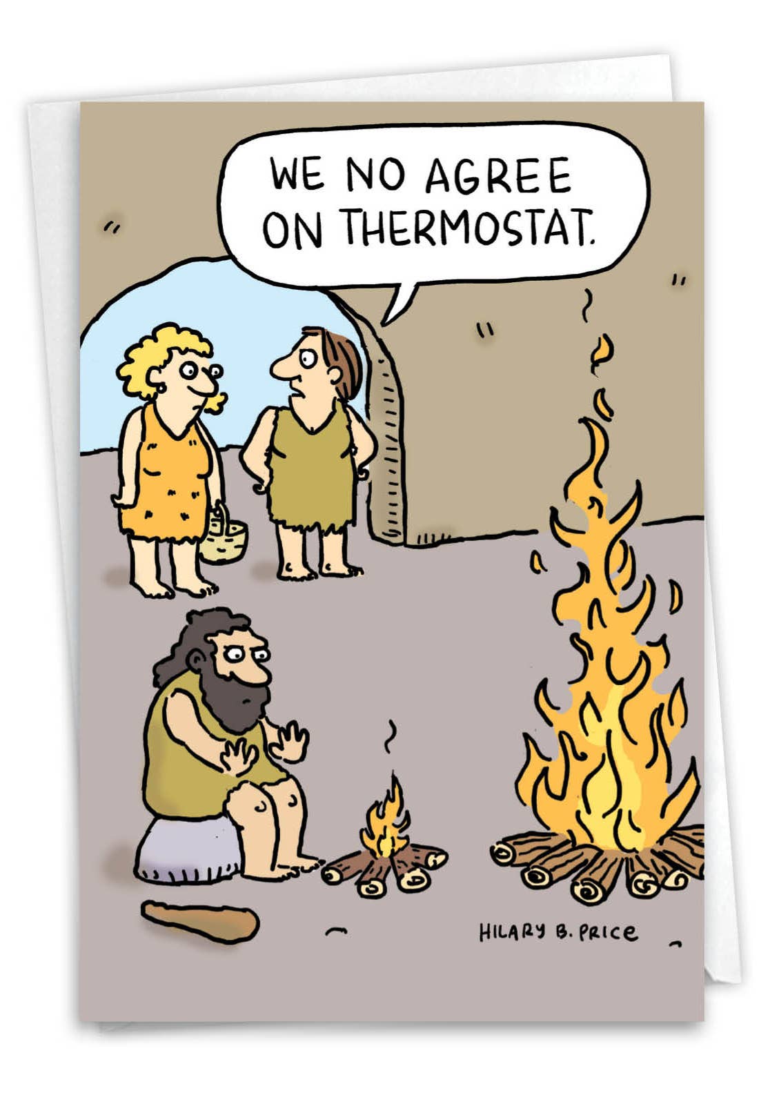 NobleWorks - Venta al por mayor Tarjetas de aniversario - NobleWorks - Tarjetas de aniversario con termostato cavernícola4