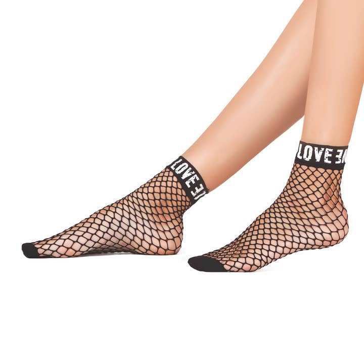 Calzini Daymod Love Fishnet per la vendita all'ingrosso da parte di Fashiontight
