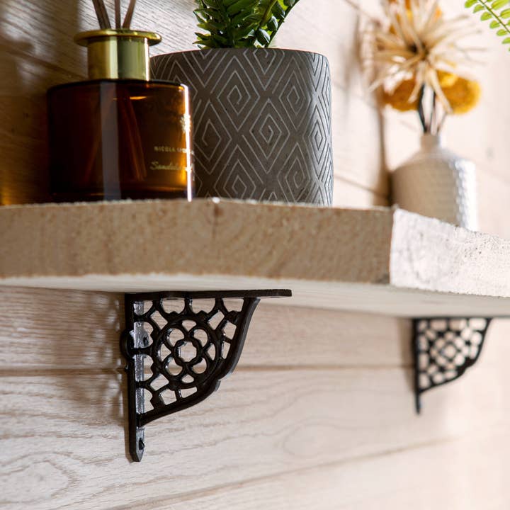 Rinkit Ltd ā wholesale Wall-mounted shelf ā Honeycomb Iron Shelf Bracket - D100mm2