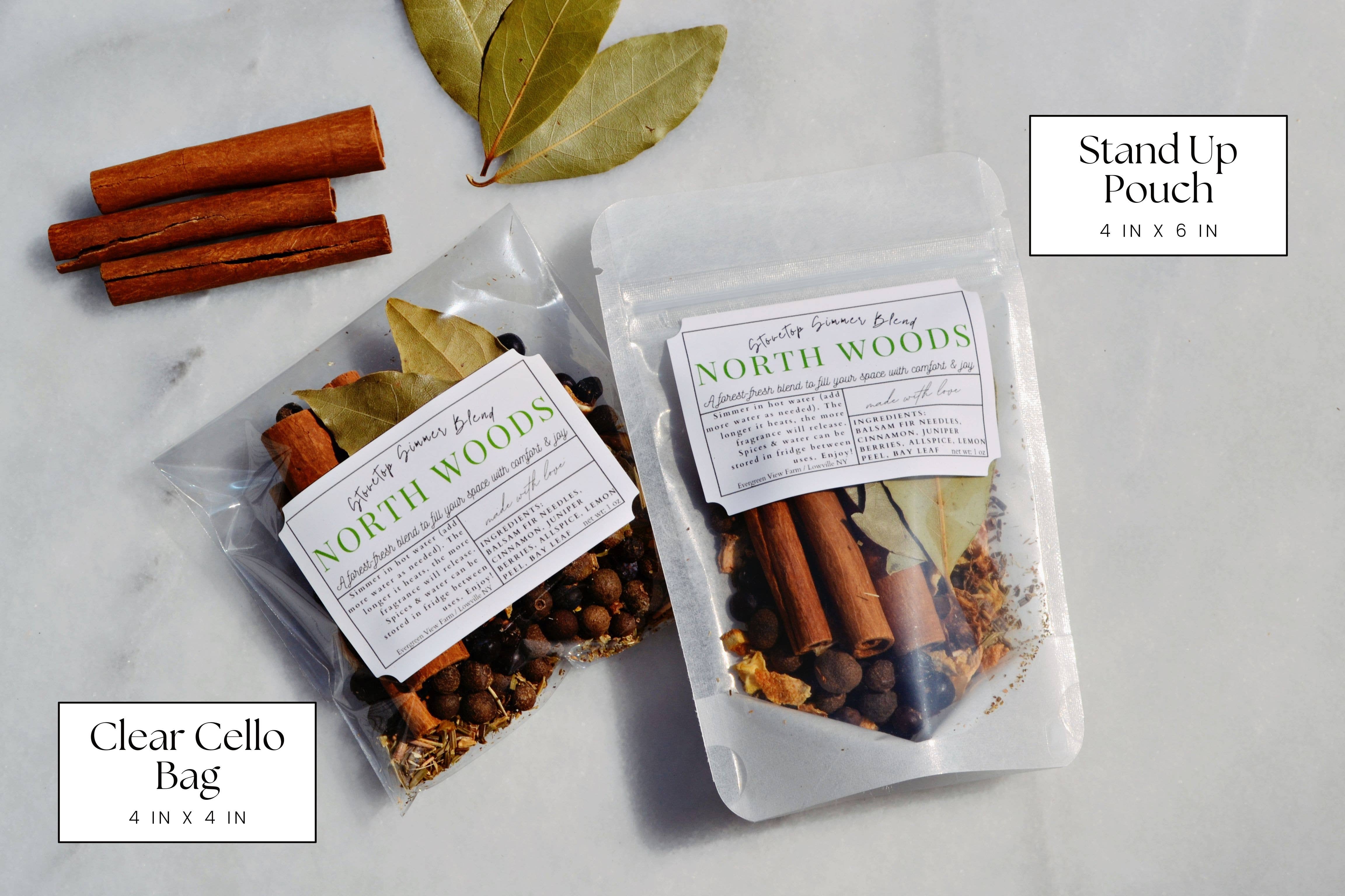 Evergreen View Farm - Wholesale Potpourri - Simmer Pot Stovetop Spice Christmas Holiday "North Woods"1