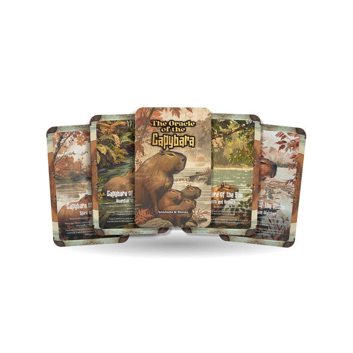 Oraklet av Kapybaran – En Mjuk Vattenorakellek – 22 Orakelkort – Harmoni av Flod & Land för wholesale av IBIZA TAROT