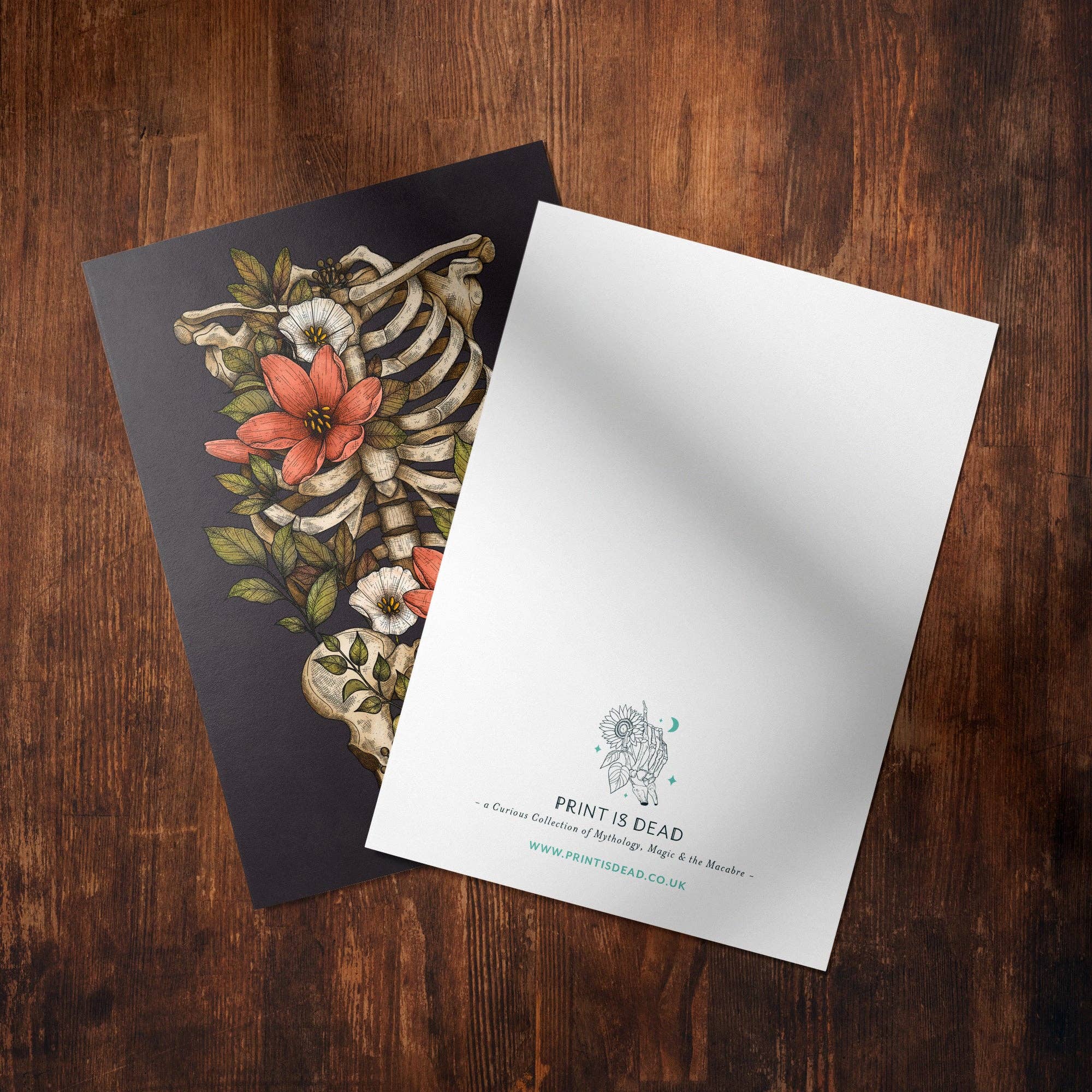 Print is Dead - Wholesale Postcard - Bloom and Gloom - Glossy Fine Art Postcard2