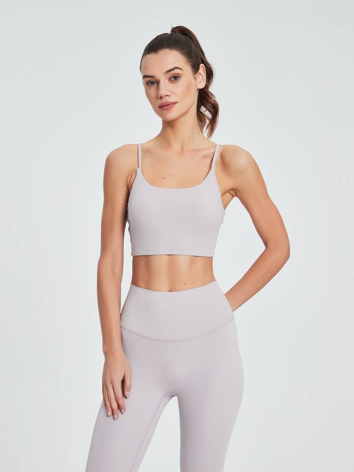 Top de Desporto com Copas Moldadas Esther Lycra® Cami por atacado de 91thelabel