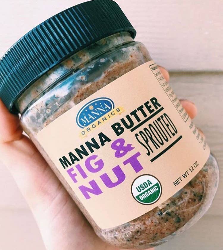 Manna Organics - Wholesale Nut Butter - Organic Fig & Nut Butter, Gluten Free, Kosher - 6 Jars
