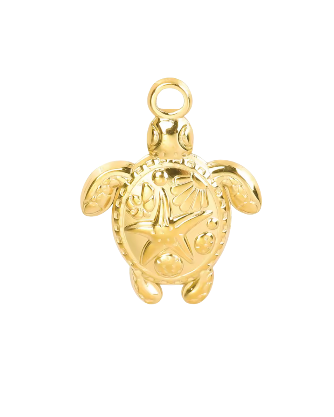 Coco Luna Collection - Wholesale Individual Charm/Pendant - White & Gold Ocean Life - Make A Charm Bracelet or Necklace18