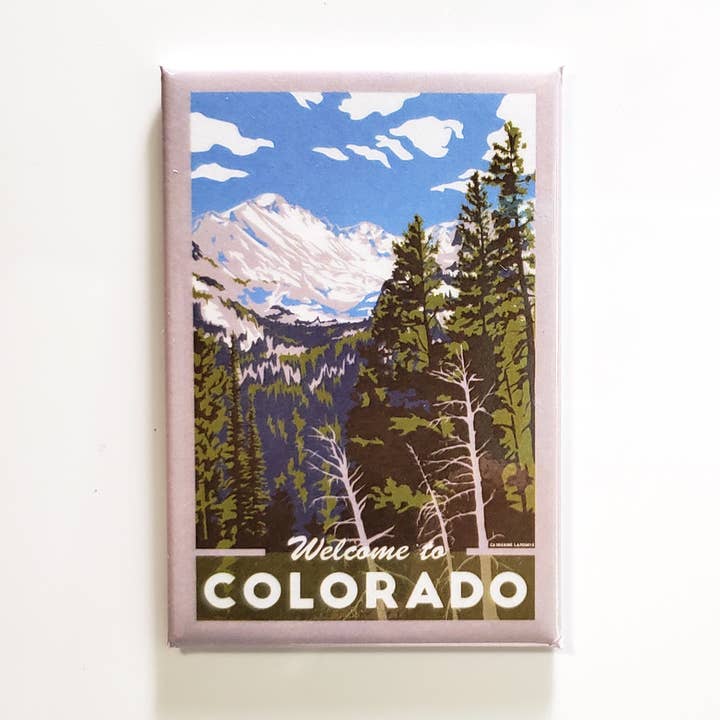 Lionheart Graphics - Wholesale Magnet - Colorado Vintage Souvenir Magnet | Rocky Mountain State0