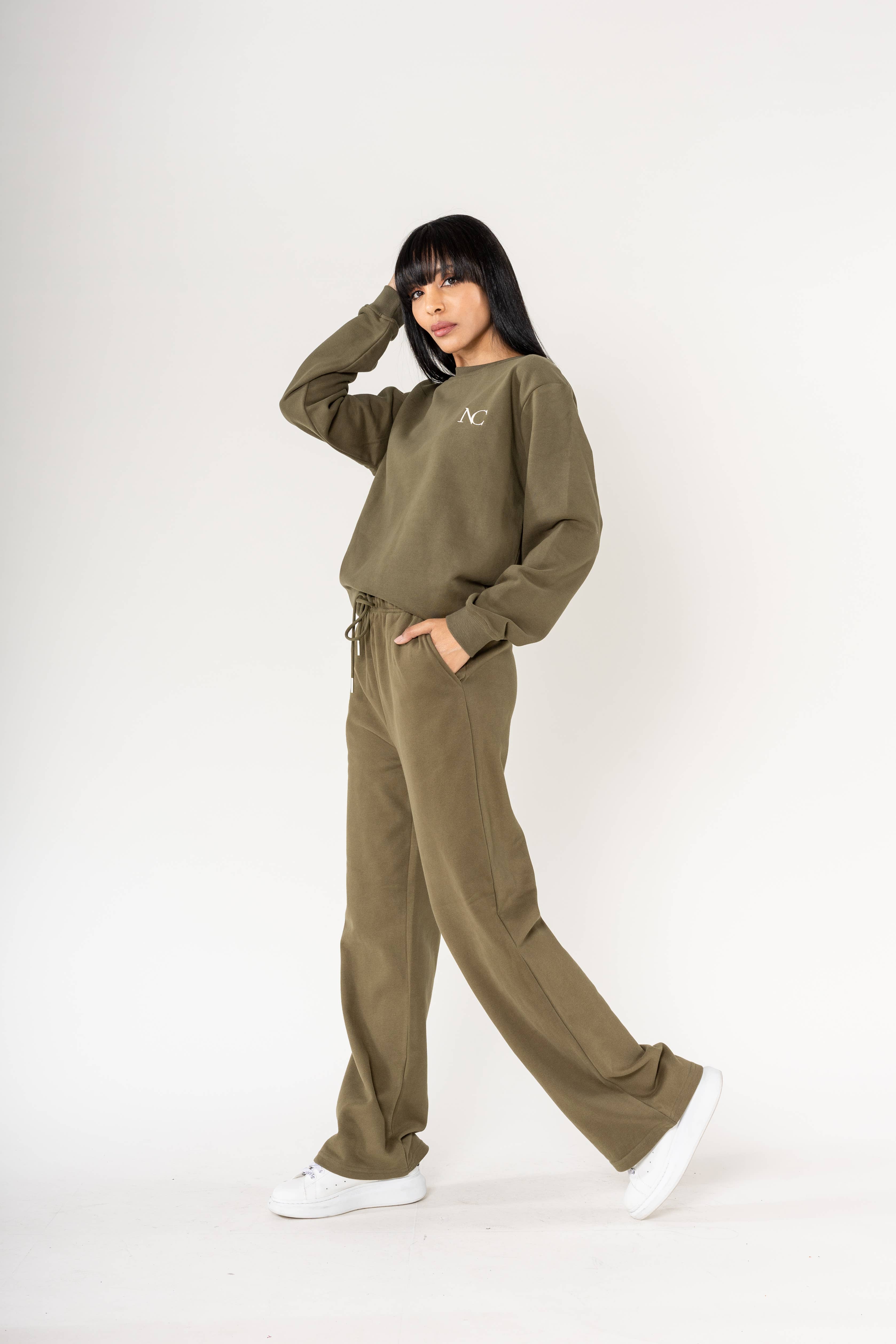 Nina Carter - Vendita all'ingrosso Set di top - Donna - Completo jogging Nina Carter con calzini svasati F022+F0232