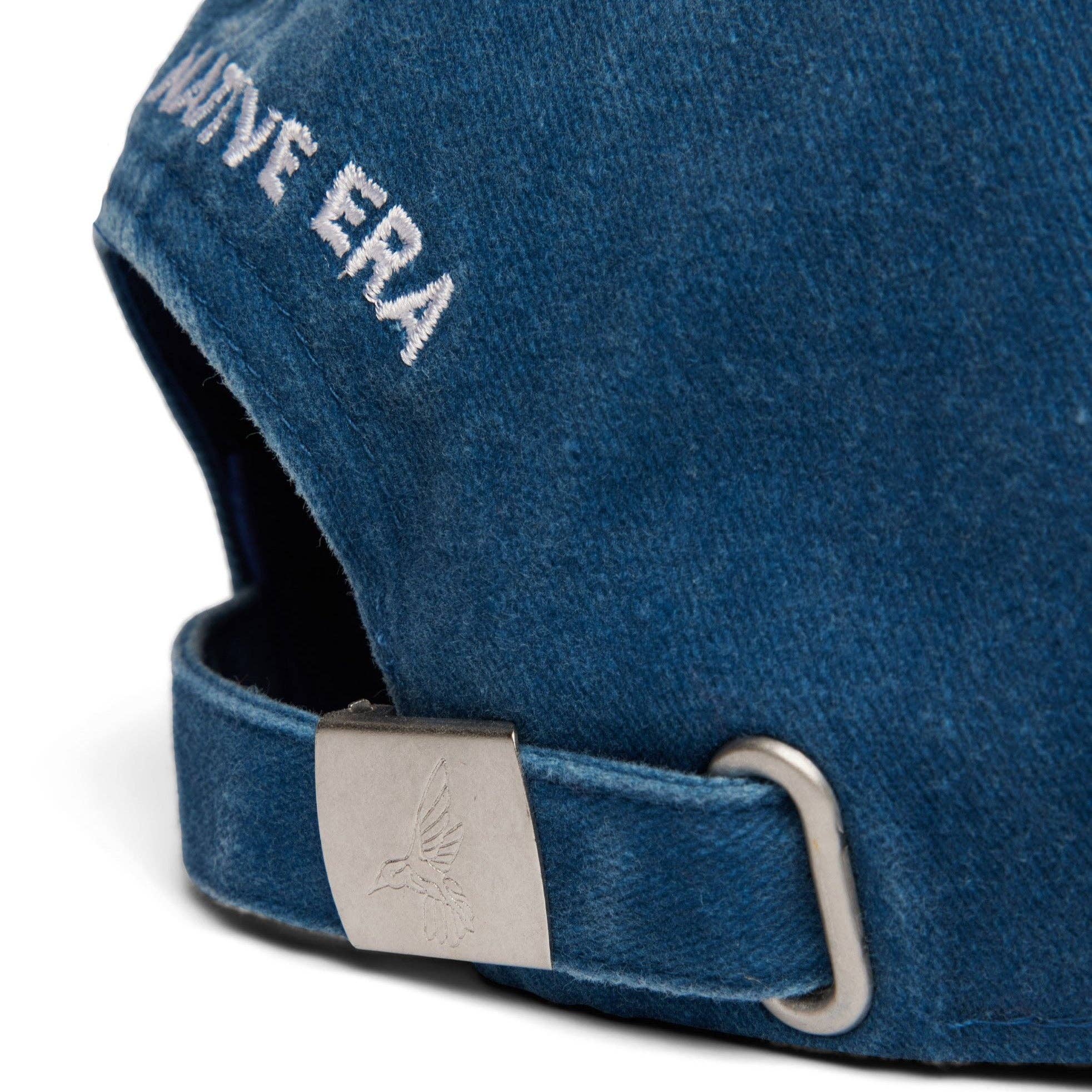 Urban Native Era – wholesale Baseball cap – Unisex – 'YOU ARE ON NATIVE LAND' DAD CAP - BLUE1