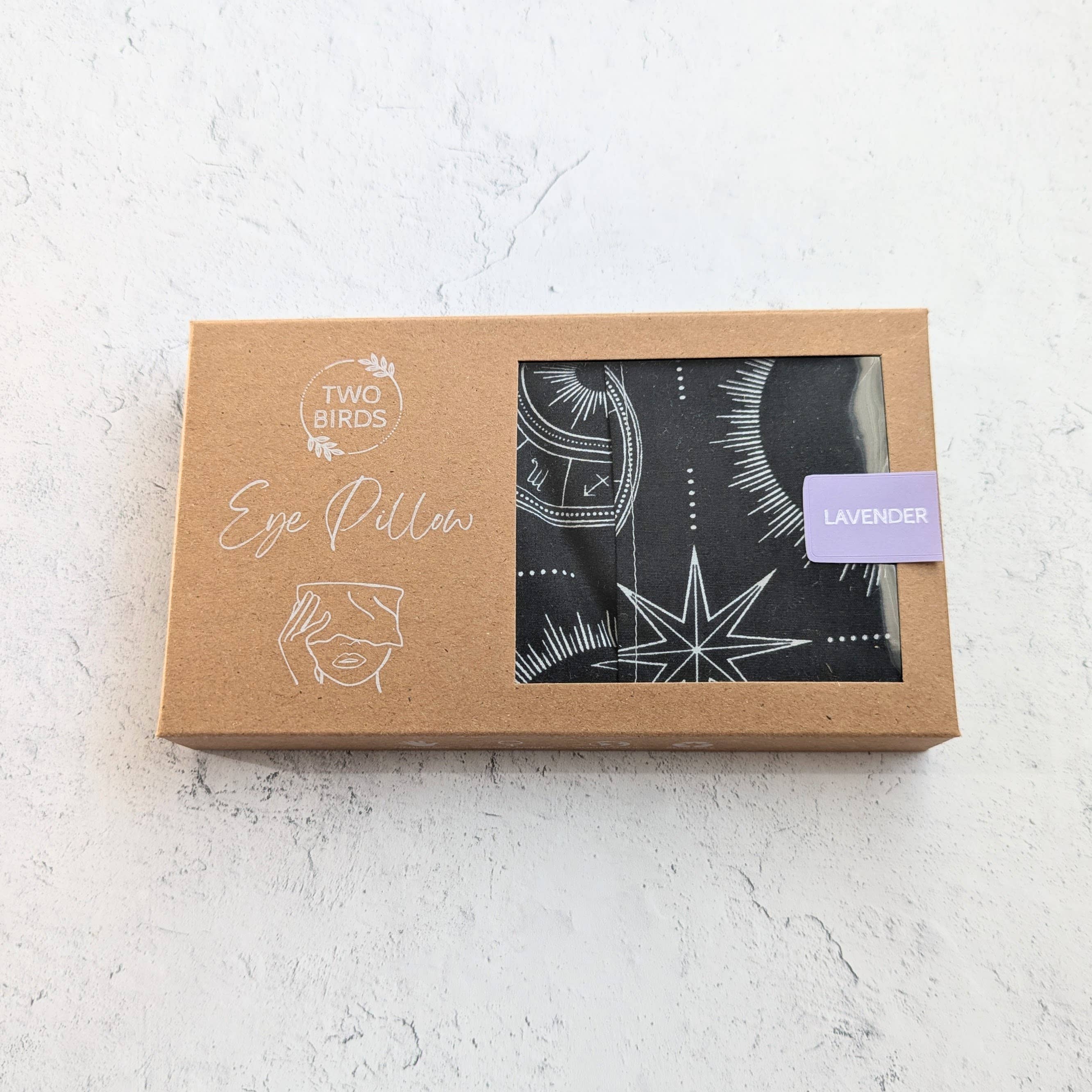 Two Birds Eco Shop – Almofada de spa/terapia por atacado – Almofada de Olhos de Aromaterapia Ponderada - Zodiac