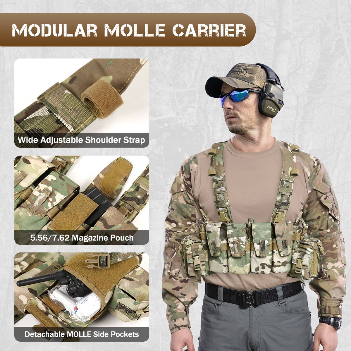 Antarctica Outdoors - Wholesale Belt Bag - Unisex - Votagoo Tactical Chest Rig Magazine Pouches9