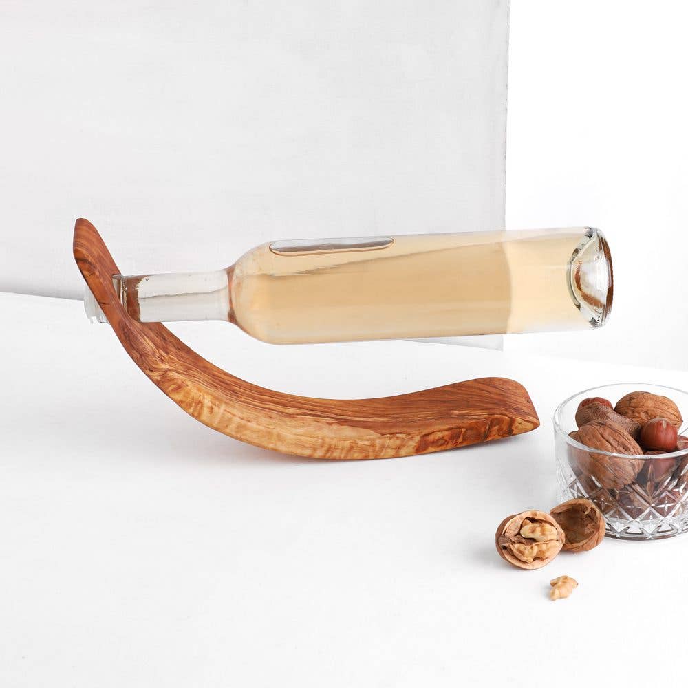 Dallas olive oil company – wholesale Bottle rack/holder – Crescent Bottle Holder4