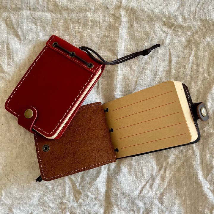 Piccolo taccuino in pelle per la vendita all'ingrosso da parte di Mamie Bohéme