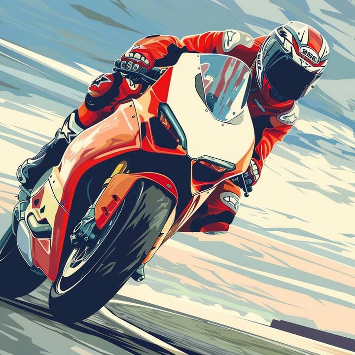 Piloto de moto de carreras para venta al por mayor de Paint with Number