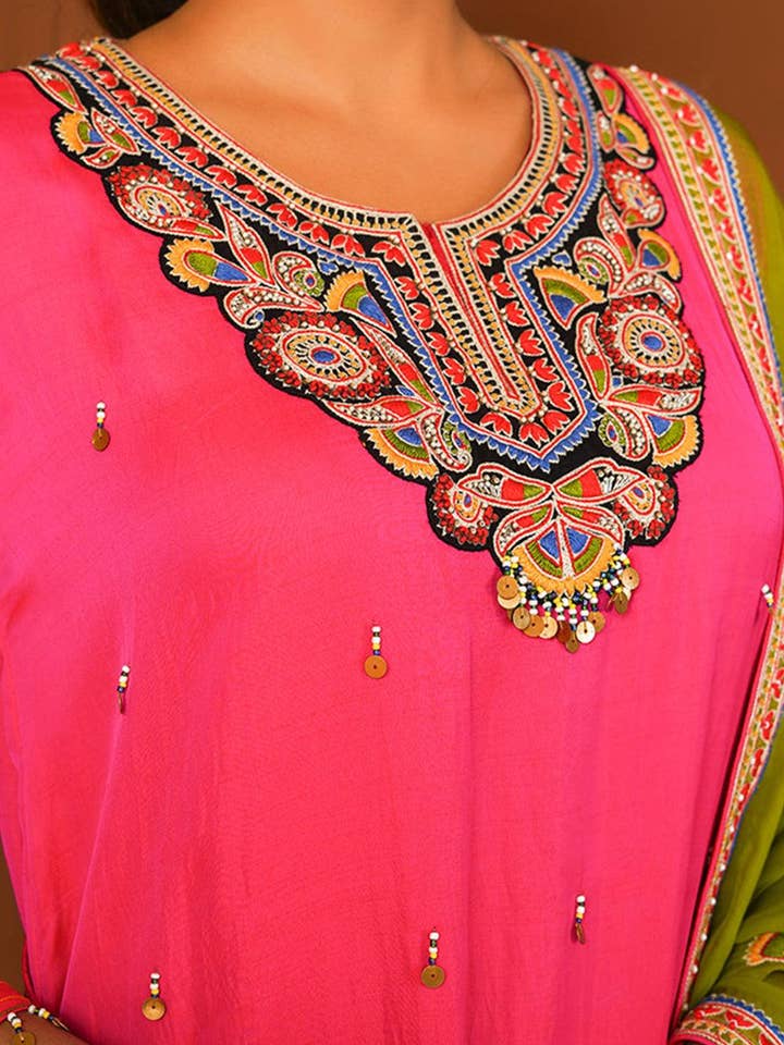 Yunikulondon - Vente Ensemble haut et pantalon (PAS d'intérieur) - Femme - Ensemble Kurta Classique Raga1