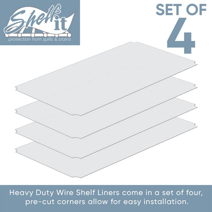 Conimar Promotions - Wholesale Kitchen Storage/Organizer - Shelf It 4 Pack Heavy Duty Metal Shelf Liners 36" x 14" 1