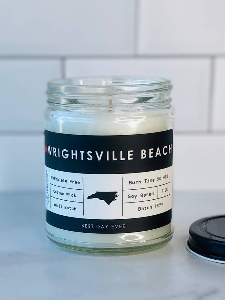 Wrightsville Beach, NC Candle for engroshandel hos Rambling Caravan