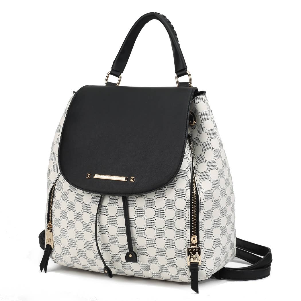 MKF Collection - Vente Sac à dos – femme - Sac à dos imprimé circulaire Kimberly MKF Sac à main de voyage0