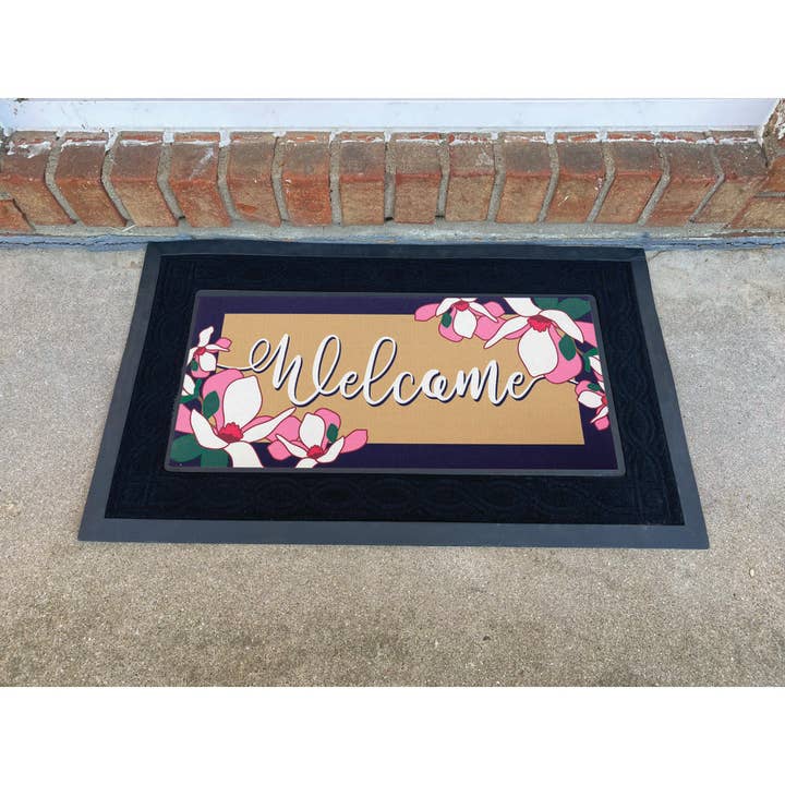Magnolia - Wholesale Door Mat - Doormat Insert Welcome Magnolia