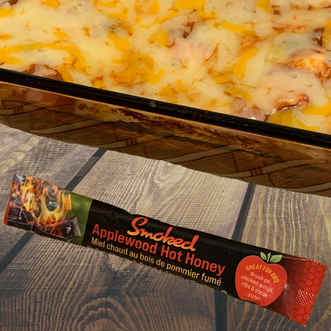 Tu-Bees Honey & Beeswax Candles - Wholesale Honey - Honey Squeeze Pack - Smoked Applewood Hot Honey - OU2