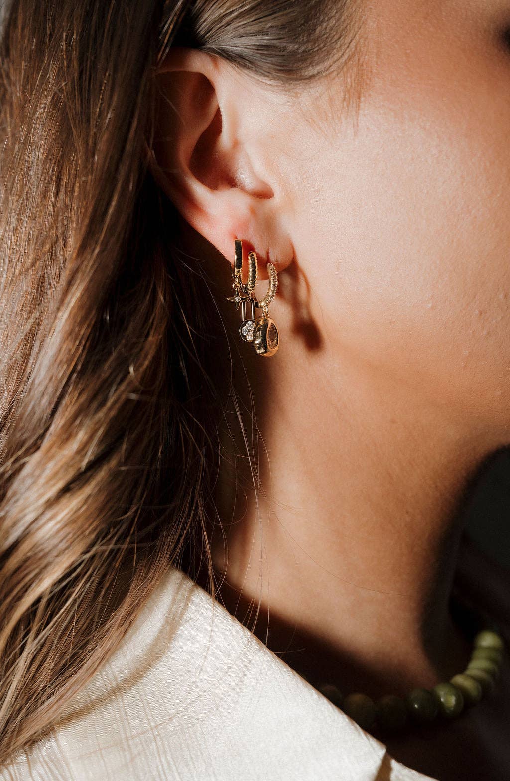 Hoft Studio - Wholesale Huggie Earrings - Whitley Drop Huggies6