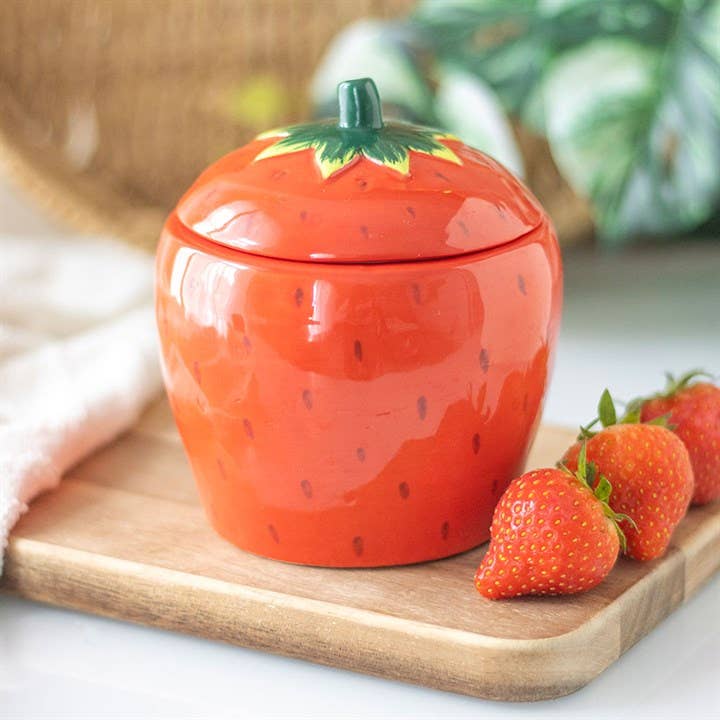 Something Different Wholesale - Wholesale Jar/Filled Candle - Strawberry Shaped Candle Jar1