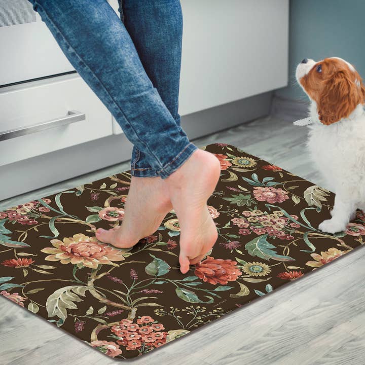 CounterArt/Highland Home/Thirstystone/CoasterStone - Wholesale Vloermat - Comfortabele vinylvloermat „Floral Study” 30" x 20"