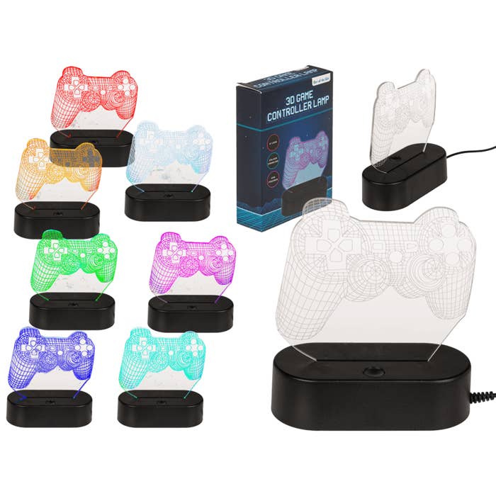 Out of the blue KG - Wholesale Accent/Desk Lamp - 3D-Lamp, Game Controller, with 6 LED,