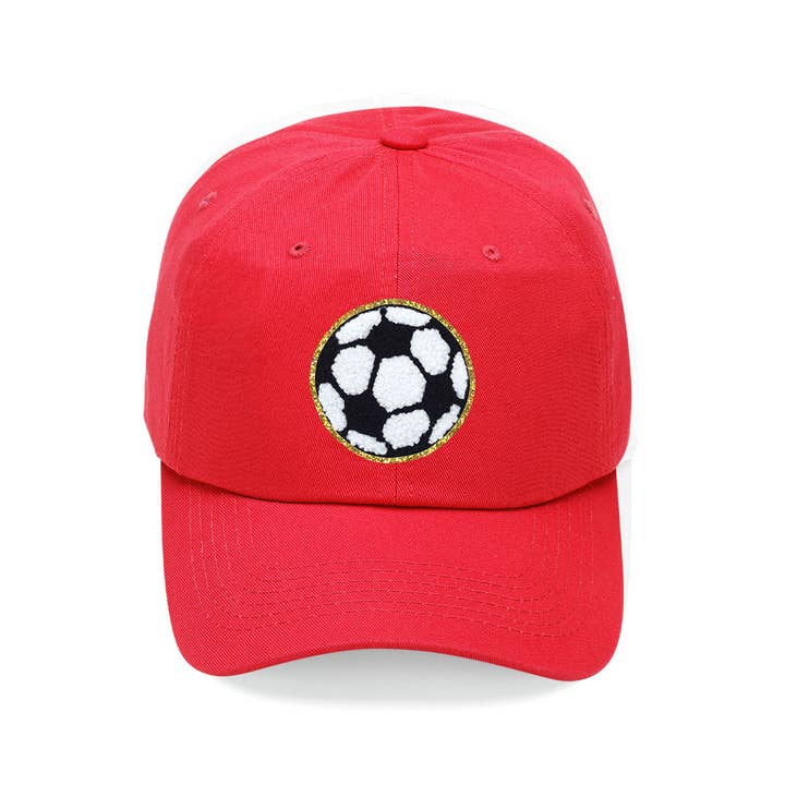 Viv&Lou - Wholesale Baseball Cap - Women's - Soccer Glitter Patch Cap2