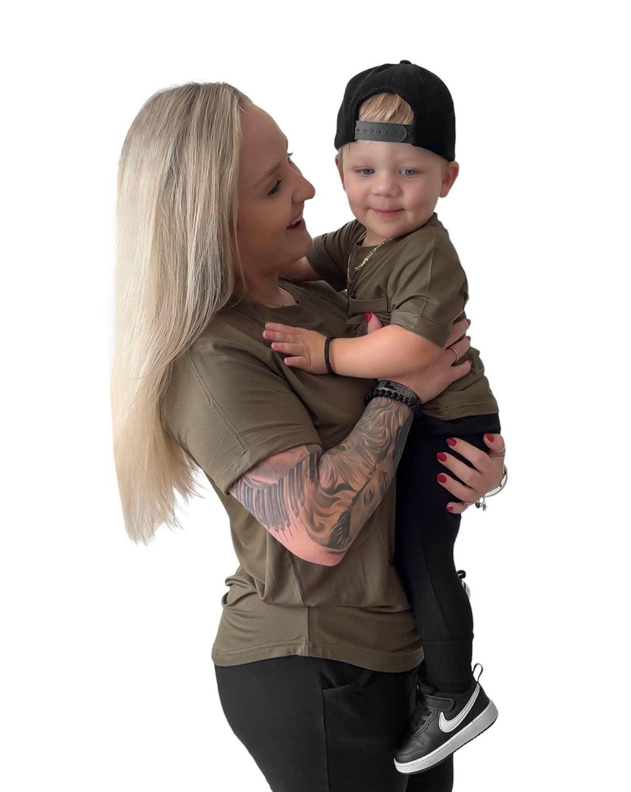 Remi + Rae Co. - Wholesale T-Shirt - Kids - BAMBOO POCKET TEE - PINE3