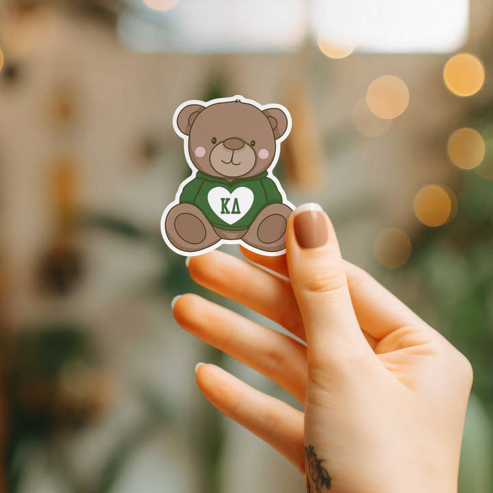 Aspen and Lark - Wholesale Sticker - Kappa Delta Sticker - Teddy Bear