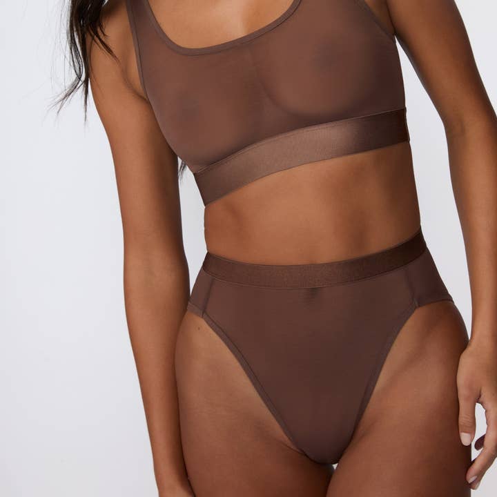 ComfortMesh™ Highwaist Brief - Cashmere for wholesale by Harper Wilde