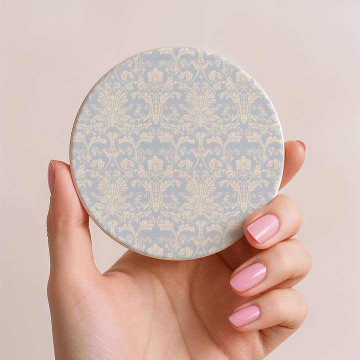 Gia Roma - Wholesale Decorative Tabletop Object - Blue Country Coaster Elegant Grandmillennial Blue Home Decor3