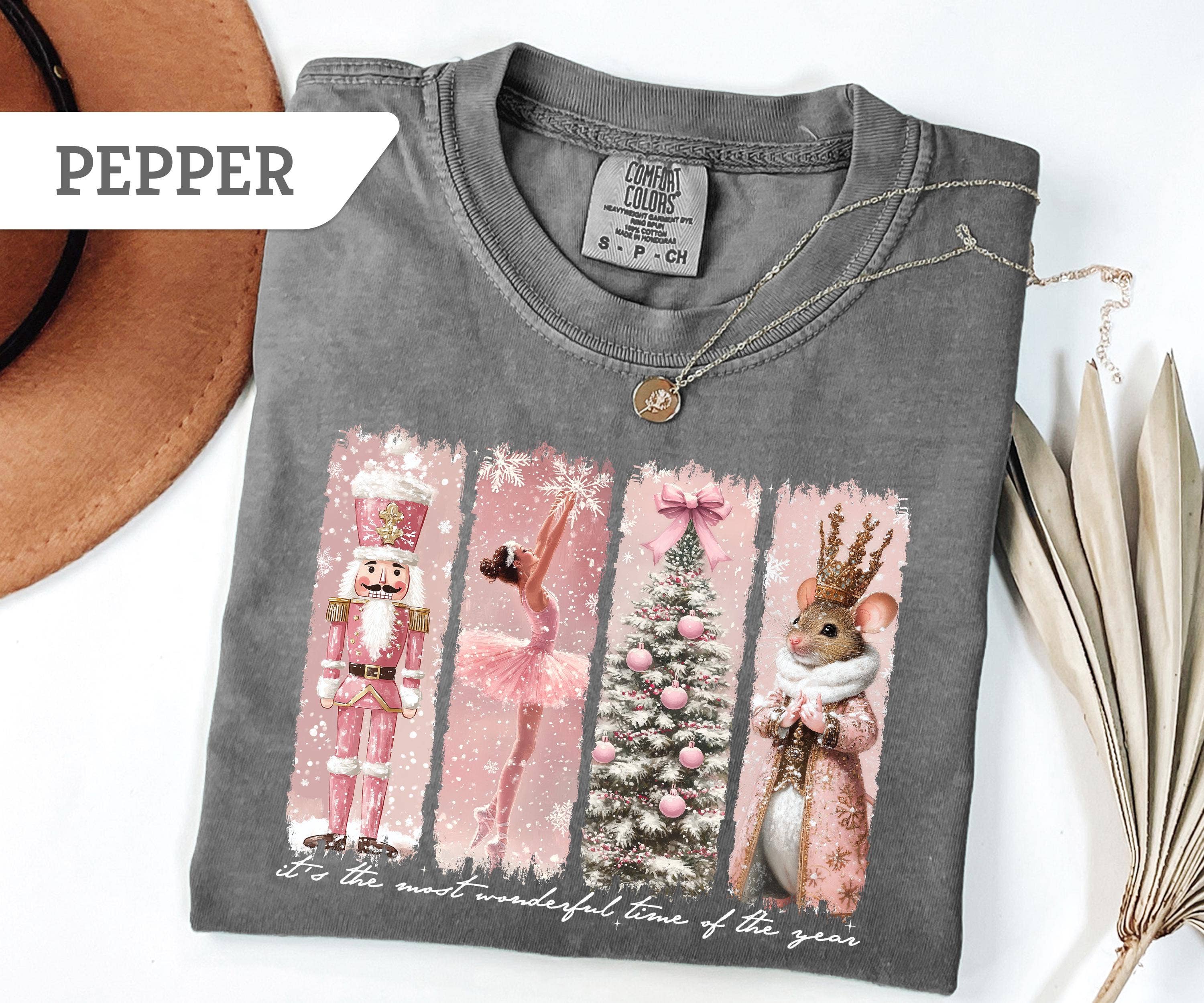 Glaime - Wholesale T-Shirt (Graphic) - Women's - Comfort Colors Christmas Time Sweatshirt, Xmas Shirt3