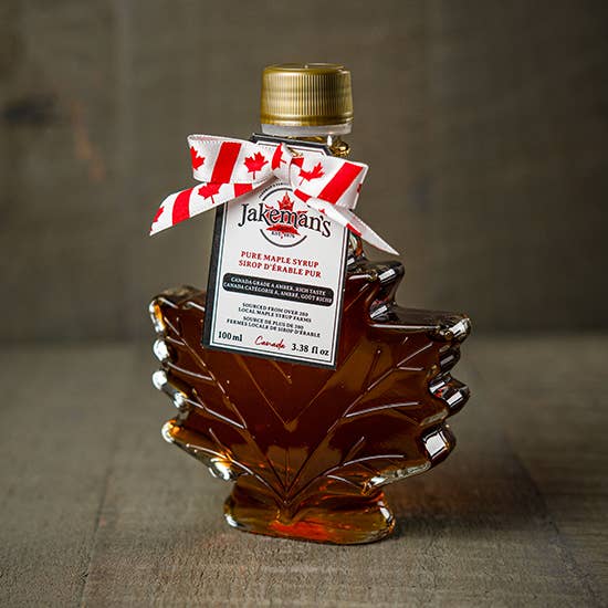 Jakeman's Maple Products - Wholesale Maple Syrup - 717CAN,716CAN,719CAN,724CAN Autumn Leaf Glass, 50ml - 500ml