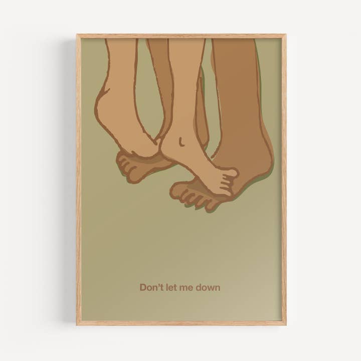 WOW! STUDIO DON’T LET ME DOWN PRINT A3 for wholesale by Guau! Studio