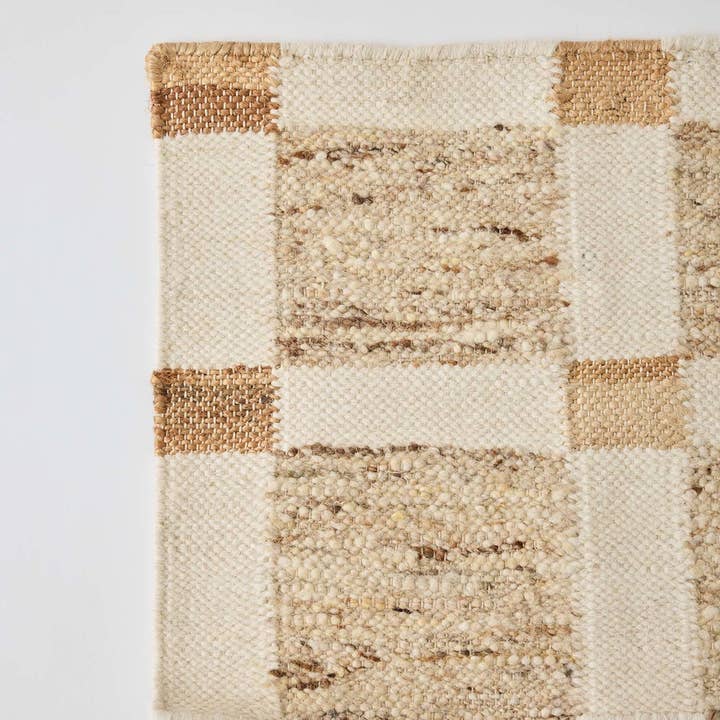 Beige Tapis en mélange de laine Taupo en vente sur Faire3