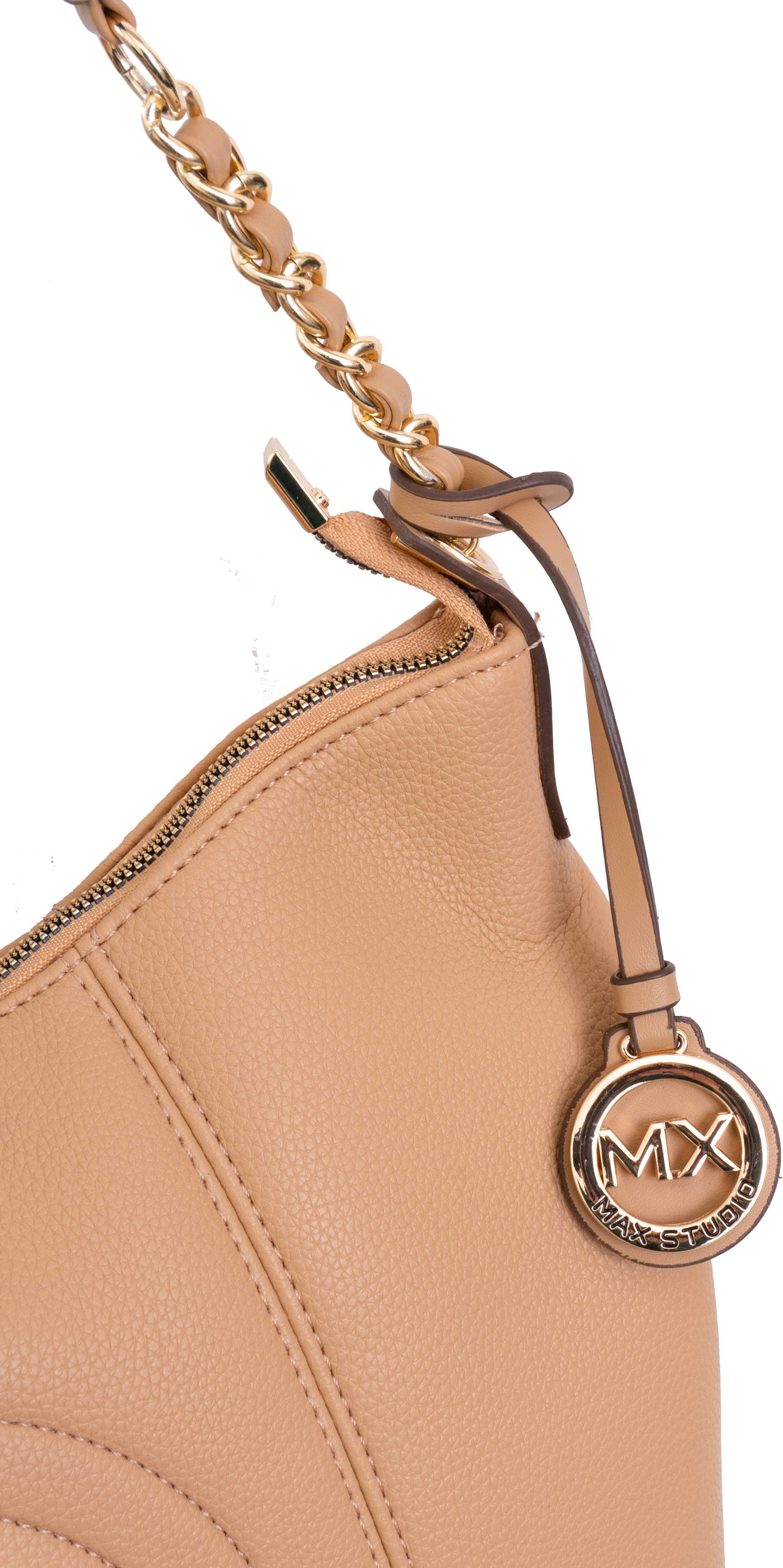 Magid – wholesale Shoulder bag – women's – Max Studio Pebble Grain Top Chain Handle Slouchy Hobo Handbag18