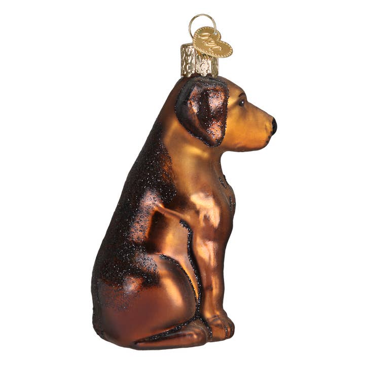 Old World Christmas - Wholesale Ornament - Chocolate Labrador Ornament2