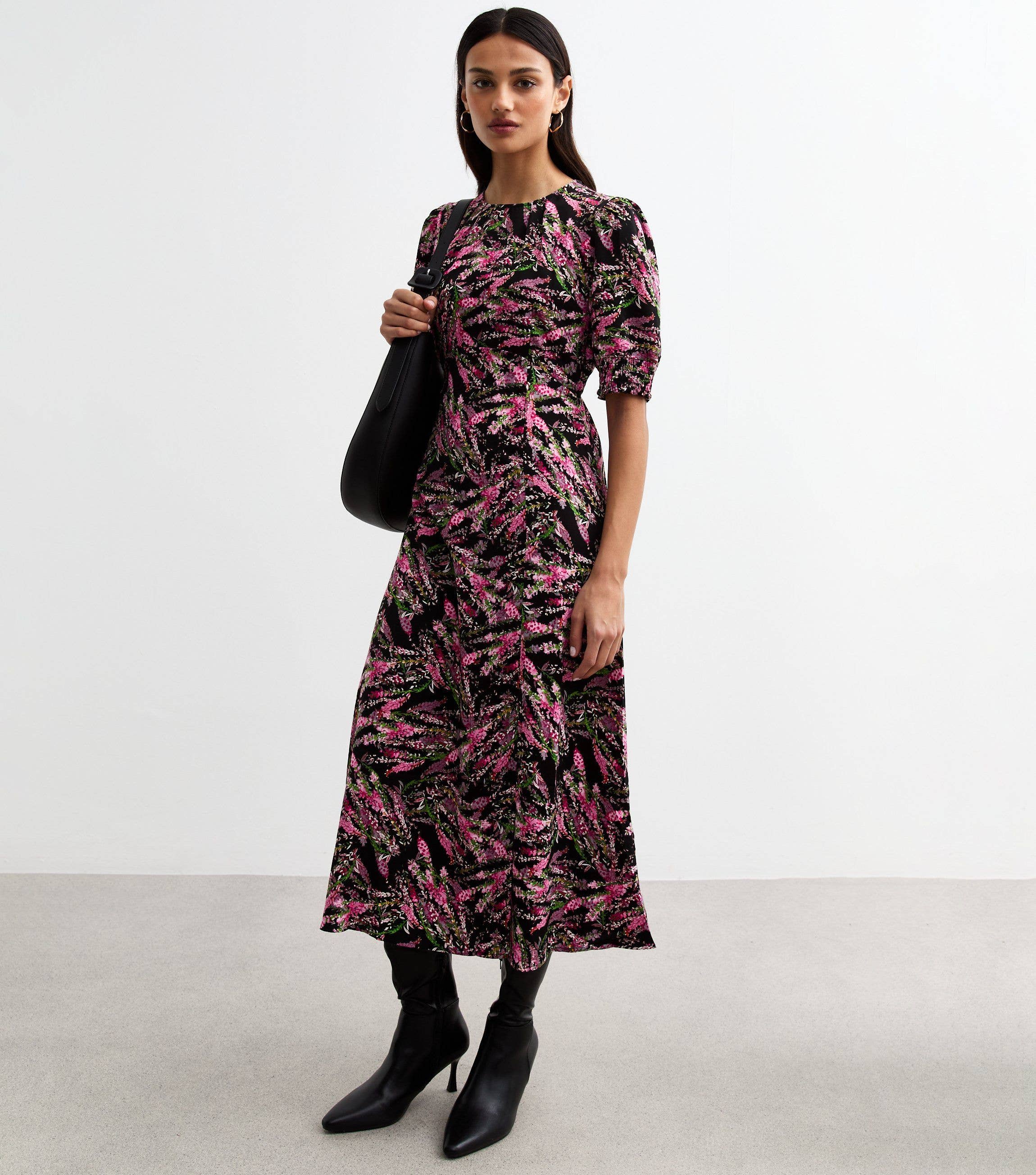 Cutie London - Venta al por mayor Vestido - Mujer - Vestido Midi Estampado Floral1