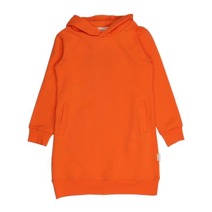 Cadmium Orange-Sweat Dress for wholesale by walkiddy